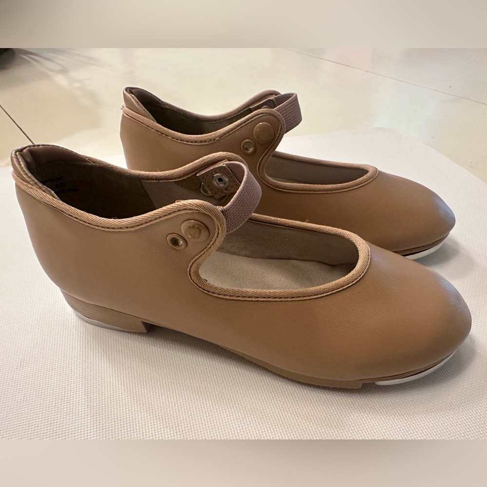 Capezio Shuffle Tap Shoe 12.5 Carmel Leather